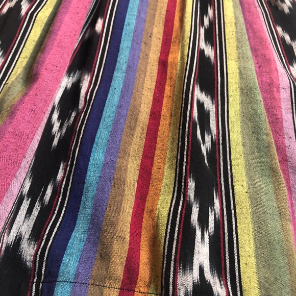 Anthropologie Edme & Esyllte strapless rainbow striped dress size 0 - Picture 6 of 15